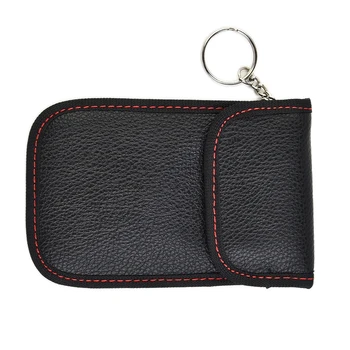 Противоугонная Сигнализация, Блокирующая чехол, сумка для ключей RFID, Кожаная защита NFC, Водонепроницаемые Аксессуары RFID 1