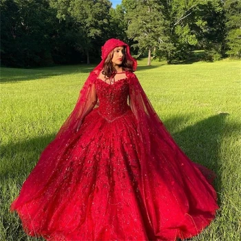 Пышные платья принцессы бордового цвета, бальное платье с аппликацией в виде сердечка, 16 платьев, 15 Вариантов на заказ 13