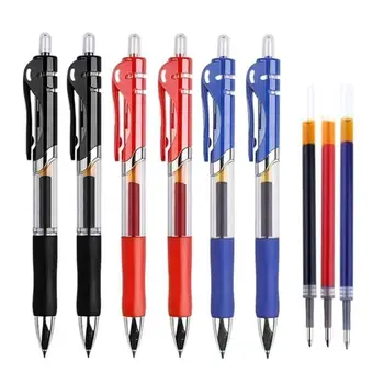 Расширение бизнеса Гелевая ручка с нейтральной заправкой 0,5 мм Черные синие красные чернила Шариковая ручка для написания экзаменов школьниками 2