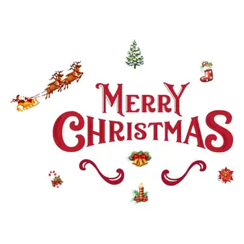 Рождественская Елка Магниты На Холодильник Рождественская Наклейка На Дверь Гаража Санта Клаус Лось Снеговик Женится На Рождественских Праздничных Украшениях 1