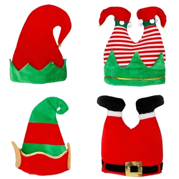 Рождественские штаны Санта-Эльфа, шляпа, прекрасный головной убор для веселых и запоминающихся вечеринок 17