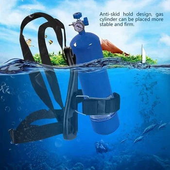 Рюкзак для подводного плавания с воздушным баллоном для дайвинга с одним кислородным баллоном, Жилет для подводного плавания, Держатель для рюкзака для подводного плавания, 2 шт. 7