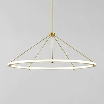Скандинавский креативный подвесной светильник для гостиной, золотой простой подвесной светильник для клубного лобби, спальни, виллы, креативного дизайна 19