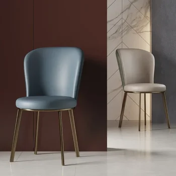 Скандинавский обеденный стул Роскошный стул Для дома Простые современные минималистичные обеденные стулья В спальне Кресло для макияжа Кухонная мебель 6