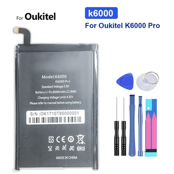 Сменный Аккумулятор емкостью 6000 мАч Для Oukitel K6000 Pro, K6000Pro + Номер для отслеживания 10