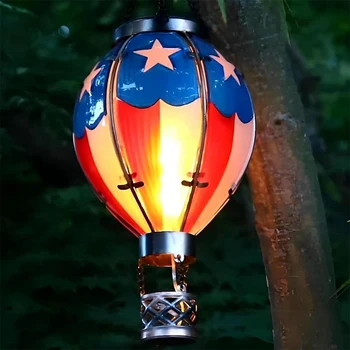 Солнечный фонарь на воздушном шаре, наружные солнечные фонари, водонепроницаемые для украшения сада, патио, крыльца, деревьев, двора 18