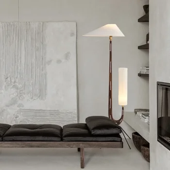 Старинный торшер, Скандинавская современная дизайнерская модель, Двуглавая атмосфера, Креативный диван в гостиной, Вертикальная лампа 10