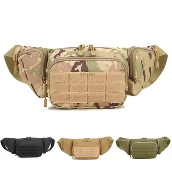 Тактическая сумка для пистолета, Уличная охотничья боевая Военная спортивная Molle, Регулируемые поясные сумки для бега, путешествий, пеших прогулок, Портативный рюкзак 5