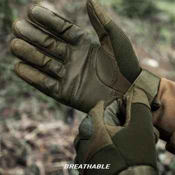 Тактические перчатки с полными пальцами, армейские мужские спортивные перчатки для активного отдыха, велосипедные противоскользящие перчатки, Мотоциклетные походные охотничьи перчатки 5