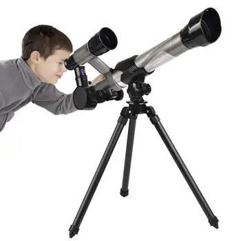 Телескоп для детей, астрономический пейзажный телескоп со штативом, портативный туристический телескоп для начинающих астрономов, Рождество 6