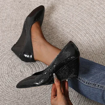 Туфли на высоком каблуке с острым носком 2023 года, Африканская женская обувь, фирменные туфли-лодочки в Римском стиле, рабочая одежда, профессиональные сабо с мелким горлышком, Клиновидный шип 15