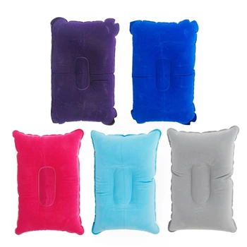 Удобная Надувная подушка для путешествий, Эргономичная Надувная подушка-гамак для кемпинга 10
