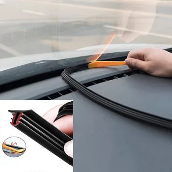 Уплотнительная прокладка приборной панели автомобиля Шумоизоляционные резиновые полоски Универсальны для уплотнителей Автоаксессуаров автомобильных наклеек Запчастей 1