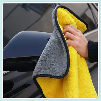 Утолщенное полотенце для чистки автомобиля из микрофибры, бархат для vw-Golf IV, JAGUAR-XF, vw-TIGUAN, AUDI-A4 11