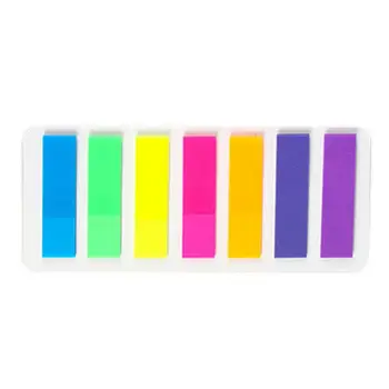 Флуоресцентные цветные наклейки, доступные для записи Маркеры страниц, липкие вкладки, красочные водонепроницаемые этикетки для студентов