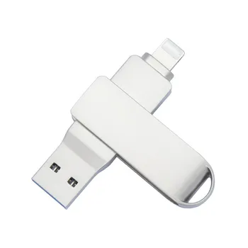 Флэш-накопитель Usb 3.0 для iPhone с интерфейсом 2 в 1 USB-A для iPhone usb3.0 флешка для Iphone7/8//11/12/13 /14/ для Ipad 15