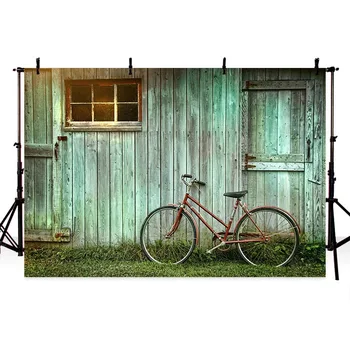 фон для фотосъемки винтажный велосипед старый деревенский дом свадебный фон с цветами фотостудия новая камера fotografica 9