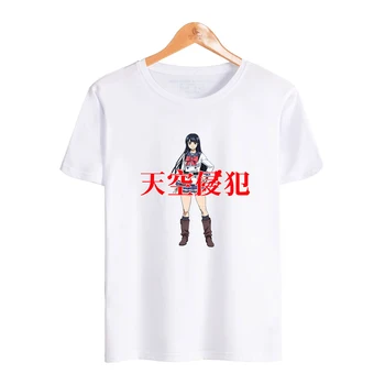 Футболки с многоэтажным нашествием, принт японского аниме, мужская футболка из хлопка с круглым вырезом на заказ, летняя 2