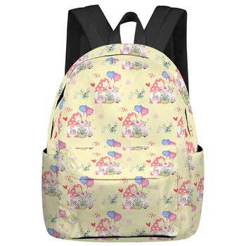Цветы из воздушных шаров на День Святого Валентина, школьные сумки для студентов, ноутбук, изготовленный на заказ рюкзак для мужчин, женщин, дорожная сумка для женщин 9