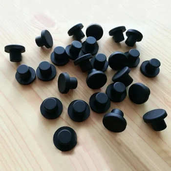 Черные Круглые заглушки для отверстий из твердой силиконовой резины, заглушающие торцевые крышки, Уплотнительные заглушки из резины диаметром 3 мм-14 мм, заглушки для отверстий для пыли, твердые заглушки для отверстий для пыли 11