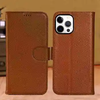 Чехол-бумажник из натуральной кожи для Iphone 13 12 11 Pro XS Max Case Luxury Coque для Iphone 13Mini 12Mini X XR Cover 10