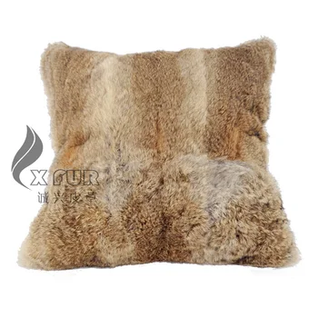 Чехол для диванной подушки из натурального меха кролика, бесплатная доставка, CX-D-06/Z, 40x40 см, прямая поставка 1