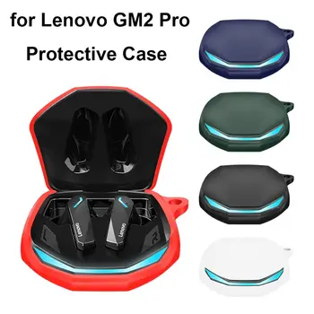 Чехол для хранения наушников для Lenovo GM2 PRO Чехол для беспроводной гарнитуры Силиконовая сумка для переноски Противоударный протектор наушников с карабином 5