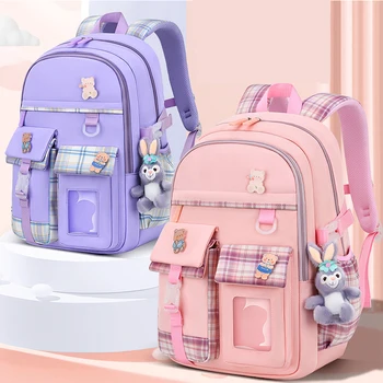 Школьные сумки для милых девочек, водонепроницаемая школьная сумка принцессы, рюкзак большой емкости для учащихся начальной и средней школы 11